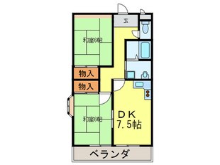 アマセンタ－ハイツの物件間取画像